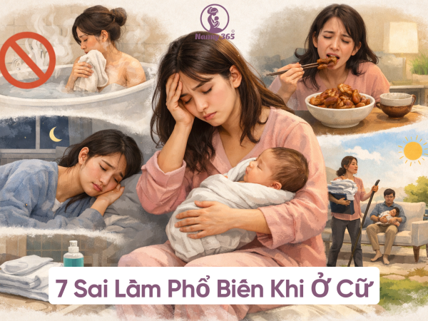 7 Sai Lầm Phổ Biến Khi Ở Cữ Mẹ Bỉm Thường Mắc Phải (Và Cách Khắc Phục An Toàn)